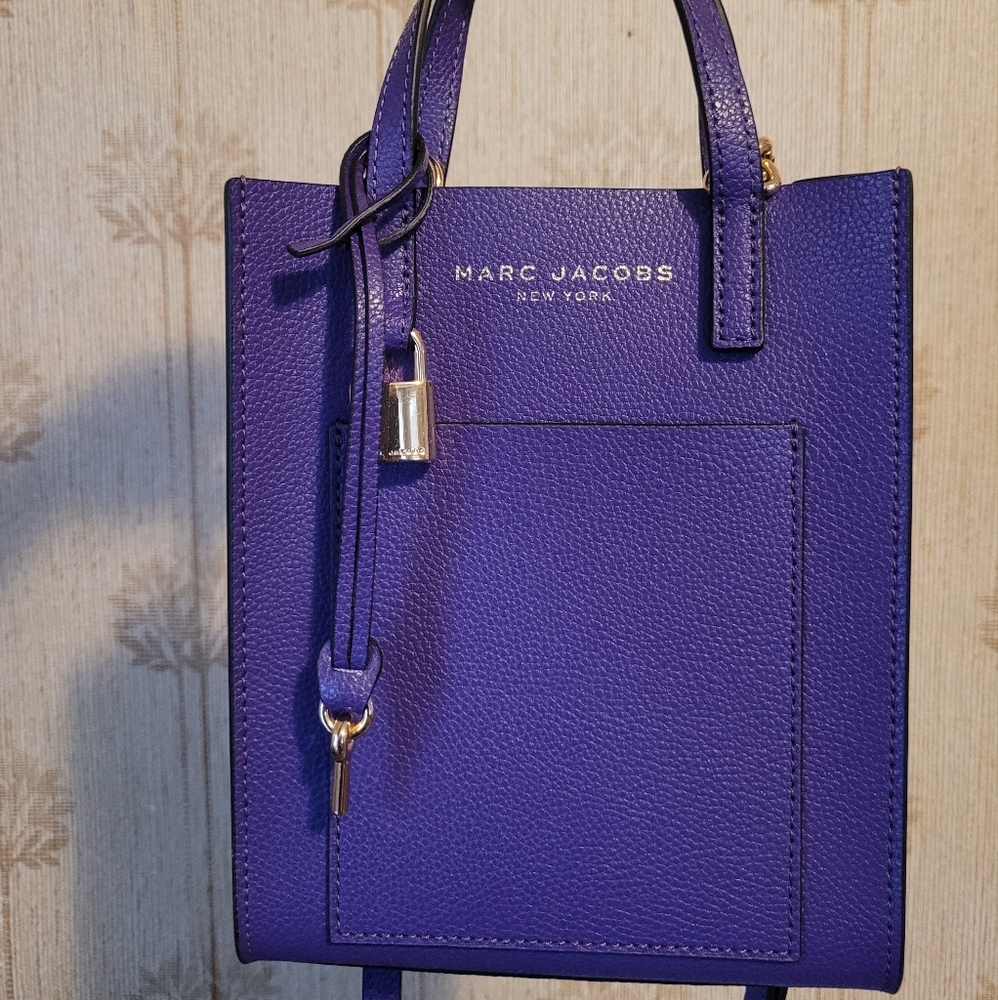 Marc jacobs mini leather tote RARE PURPLE